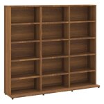 Vidaxl armoire  cd chne marron 100x23x89, 5 cm bois d'ingnierie