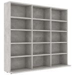 Vidaxl armoire à cd gris béton 100x23x89, 5 cm bois d?ingénierie Vidaxl armoire à cd gris béton 100x23x89, 5 cm bois d?ingénierie
