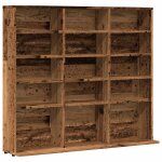 Vidaxl armoire � cd vieux bois 100x23x89, 5 cm bois d'ing�nierie