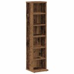 Vidaxl armoire � cd vieux bois 21x20x88 cm bois d'ing�nierie