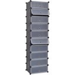 Vidaxl armoire � chaussures avec 10 compartiments noir
