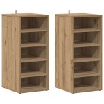Vidaxl cabinet � chaussures 32 x 35 x 70 cm ch�ne artisanal
