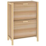 Vidaxl armoire � chaussures 57, 5x33x80 cm bois d'ing�nierie
