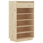 Vidaxl armoire  chaussures 60x34x105 cm bois de pin massif