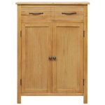 Vidaxl armoire � chaussures 76x37x105 cm bois de ch�ne solide