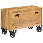 Vidaxl armoire � chaussures 86x35x55 cm bois de manguier solide