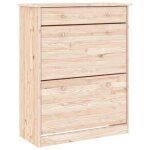 Vidaxl armoire  chaussures alta 77x35x96 cm bois massif de pin
