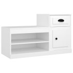 Vidaxl armoire � chaussures blanc 100x42x60 cm bois d'ing�nierie