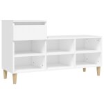 Vidaxl armoire  chaussures blanc 102x36x60 cm bois d'ingnierie