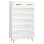 Vidaxl armoire � chaussures blanc 60x35x105 cm bois d'ing�nierie