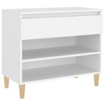 Vidaxl armoire � chaussures blanc 70x36x60 cm bois d'ing�nierie