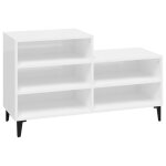 Vidaxl armoire � chaussure blanc brillant 102x36x60 cm bois ing�nierie