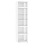 Vidaxl armoire à chaussures blanc brillant 27, 5x27x102 cm Vidaxl armoire à chaussures blanc brillant 27, 5x27x102 cm
