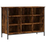 Vidaxl armoire  chaussures chne fum 100x35x70 cm bois d'ingnierie