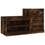 Vidaxl armoire  chaussures chne fum 100x42x60 cm bois d'ingnierie