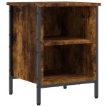 Vidaxl armoire � chaussures ch�ne fum� 38x35x50 cm bois d'ing�nierie
