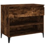 Vidaxl armoire  chaussures chne fum 70x36x60 cm bois d'ingnierie