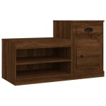 Vidaxl armoire à chaussures chêne marron 100x42x60cm bois d'ingénierie Vidaxl armoire à chaussures chêne marron 100x42x60cm bois d'ingénierie