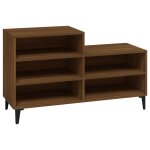 Vidaxl armoire � chaussures ch�ne marron 102x36x60cm bois d'ing�nierie