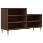 Vidaxl armoire � chaussures ch�ne marron 102x36x60cm bois d'ing�nierie