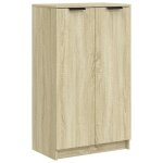 Vidaxl armoire � chaussures ch�ne sonoma 59x35x100, 5cm bois d'ing�nierie