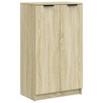 Vidaxl armoire � chaussures ch�ne sonoma 59x35x100, 5cm bois d'ing�nierie