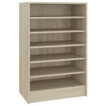 Vidaxl armoire  chaussures chne sonoma 60x35x92 cm bois d?ingnierie