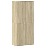 Vidaxl armoire � chaussures ch�ne sonoma 80x39x178cm bois d'ing�nierie