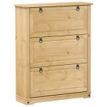 Vidaxl armoire � chaussures corona 99x32x124, 5 cm bois de pin massif