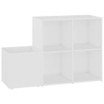 Vidaxl armoire  chaussures d'entre blanc bois d'ingnierie