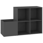 Vidaxl armoire � chaussures entr�e gris 105x35, 5x70 cm bois ing�nierie