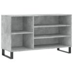 Vidaxl armoire � chaussures gris b�ton 102x36x60 cm bois d'ing�nierie