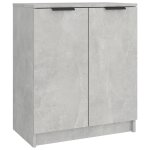 Vidaxl armoire � chaussures gris b�ton 59x35x70 cm bois d'ing�nierie