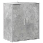 Vidaxl armoire � chaussures gris b�ton 60x35x70 cm bois d?ing�nierie
