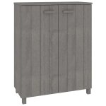 Vidaxl armoire  chaussures hamar gris clair 85x40x108 cm pin massif