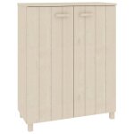 Vidaxl armoire  chaussures hamar marron miel 85x40x108 cm pin massif