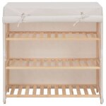 Vidaxl armoire  chaussures avec housse blanc 79x40x80 cm tissu