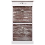 Vidaxl armoire  chaussures marron 50 x 28 x 98 cm bois de paulownia