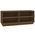 Vidaxl armoire  chaussures marron miel 110x34x45cm bois de pin massif