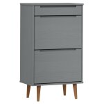 Vidaxl armoire  chaussures molde gris 59, 5x35x103 cm bois de pin