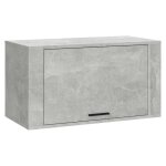 Vidaxl armoire � chaussures murale gris b�ton 70x35x38 cm