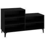 Vidaxl armoire � chaussures noir 102x36x60 cm bois d'ing�nierie