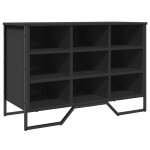 Vidaxl armoire � chaussures noir 90x38x61, 5 cm bois d'ing�nierie