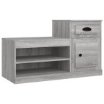 Vidaxl armoire  chaussures sonoma gris 100x42x60 cm bois d'ingnierie