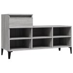 Vidaxl armoire � chaussures sonoma gris 102x36x60 cm bois d'ing�nierie