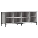 Vidaxl armoire  chaussures sonoma gris 131x35x50 cm bois d'ingnierie