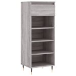 Vidaxl armoire  chaussures sonoma gris 40x36x105 cm bois d'ingnierie