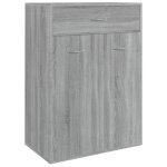 Vidaxl armoire  chaussures sonoma gris 60x35x84 cm bois d'ingnierie