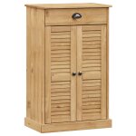 Vidaxl armoire � chaussures vigo 60x35x96 cm bois massif de pin