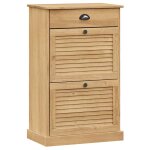 Vidaxl armoire � chaussures vigo 60x35x96 cm bois massif de pin